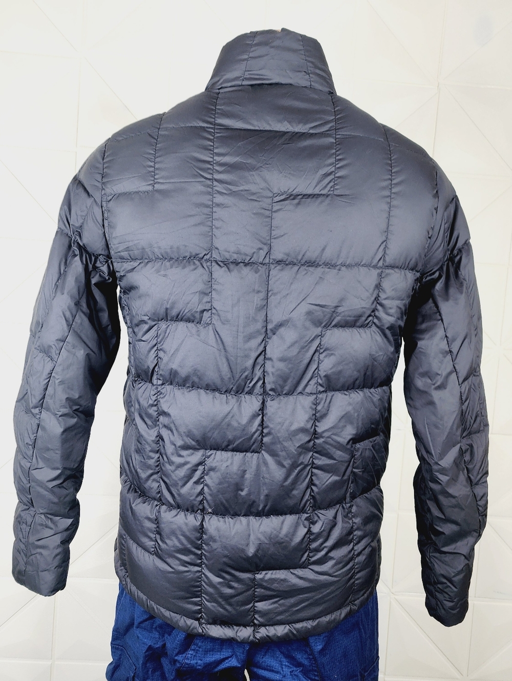 Lululemon Pack It Down Jacket Men’s Size L Black Goose Down Quilted Pockets - Picture 6 of 9